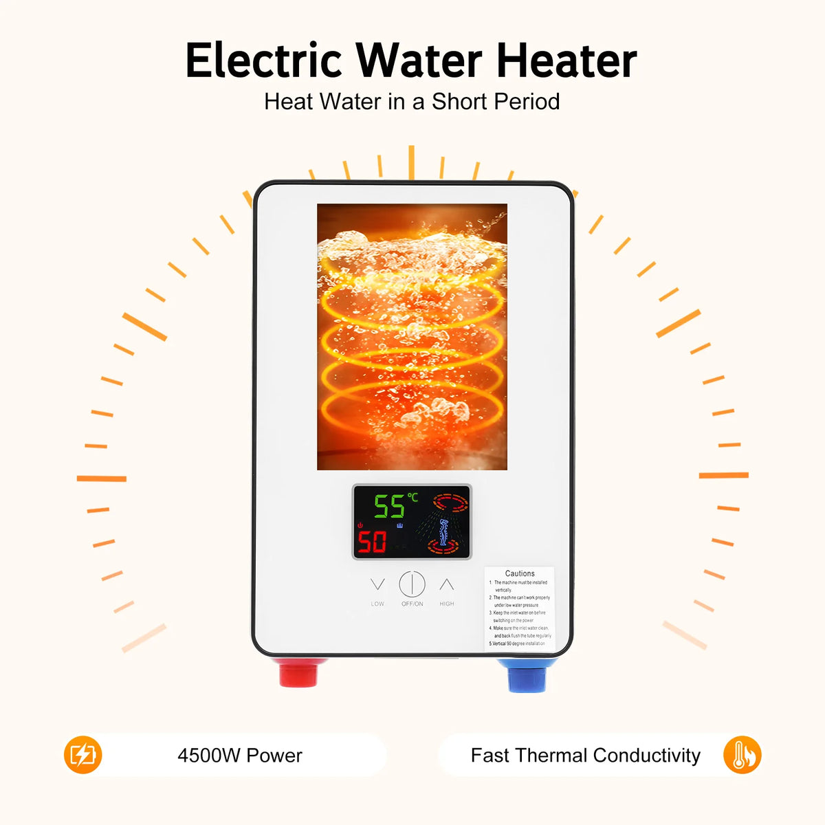 Sweetmile 4500W Instant Electric Water Heater