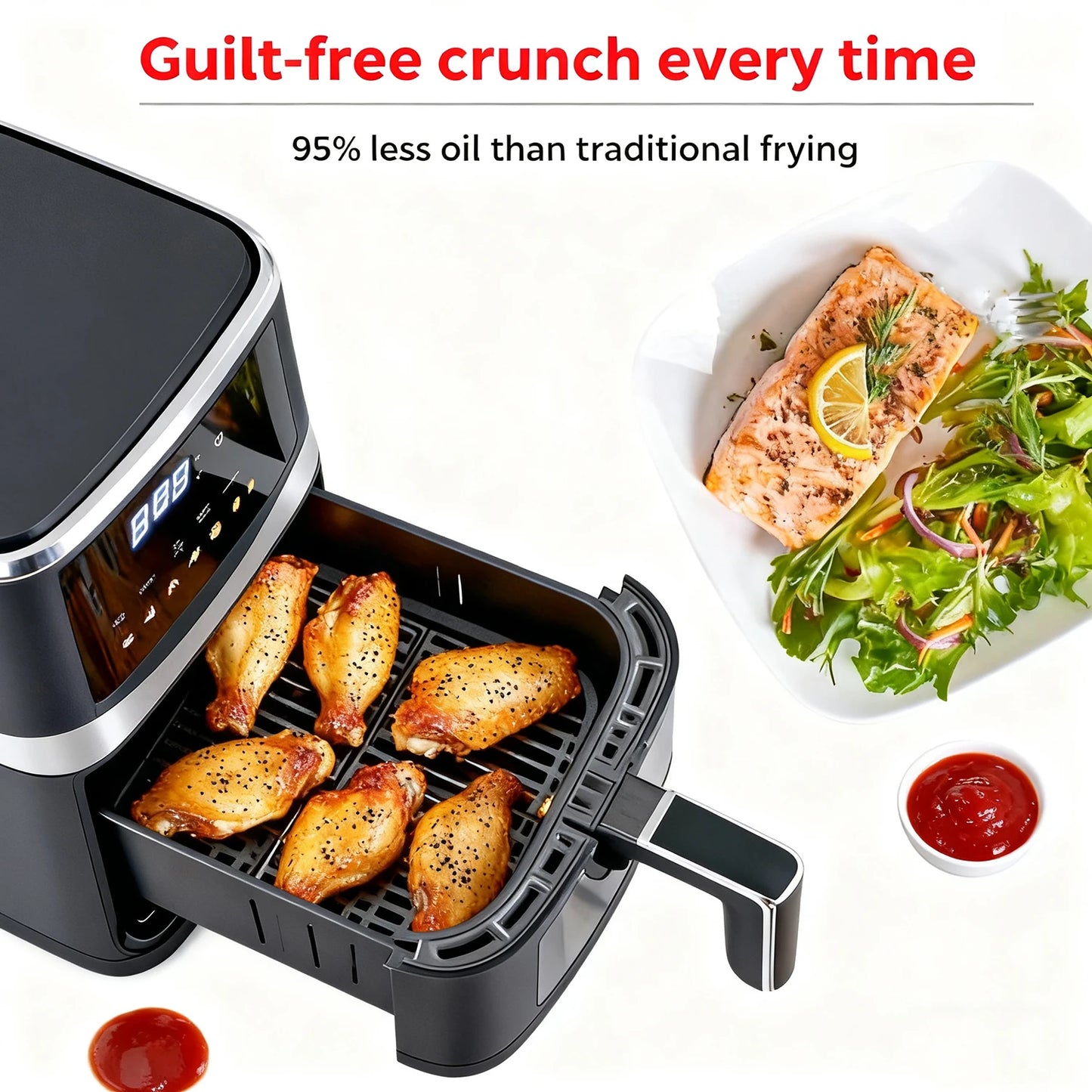 Air Fryer With Temperature Control 8 Presets
