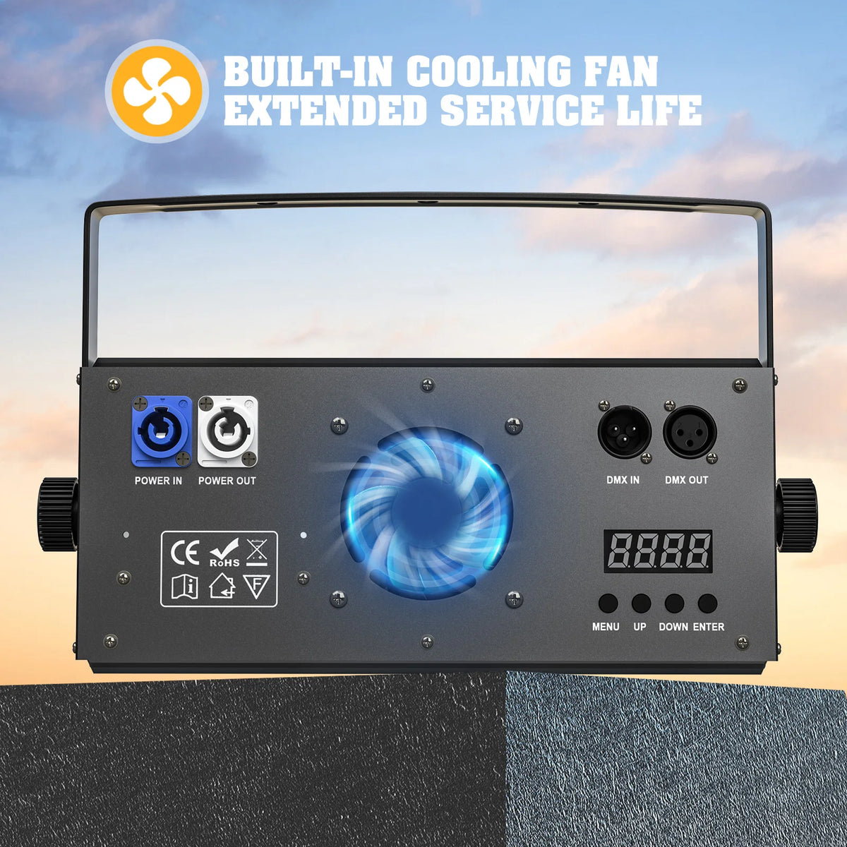 U'King COB LED Blinder Stage Light