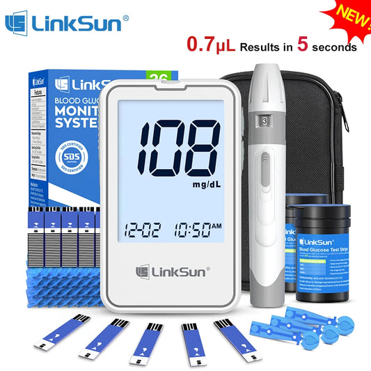 Linksun G-425-2 Blood Glucose Meter Glucometer Kit