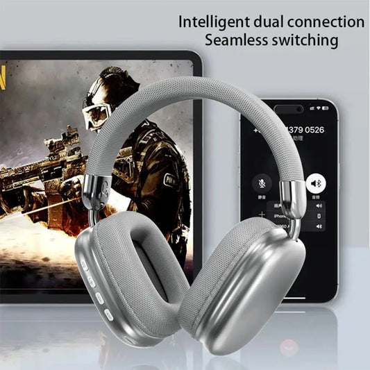 Wireless Bluetooth Over Ear Headphones Noise Cancelling Mic