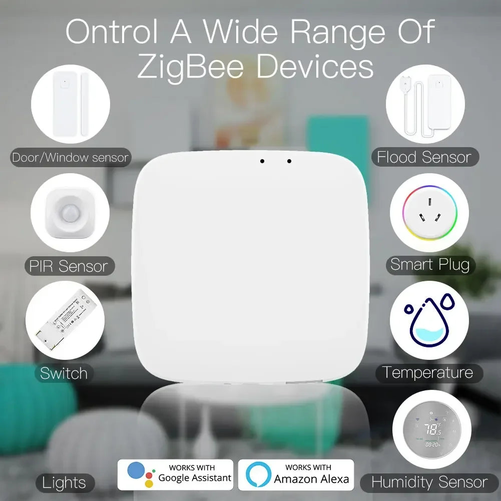 MOES ZigBee 3.0 Smart Gateway Hub for Smart Home