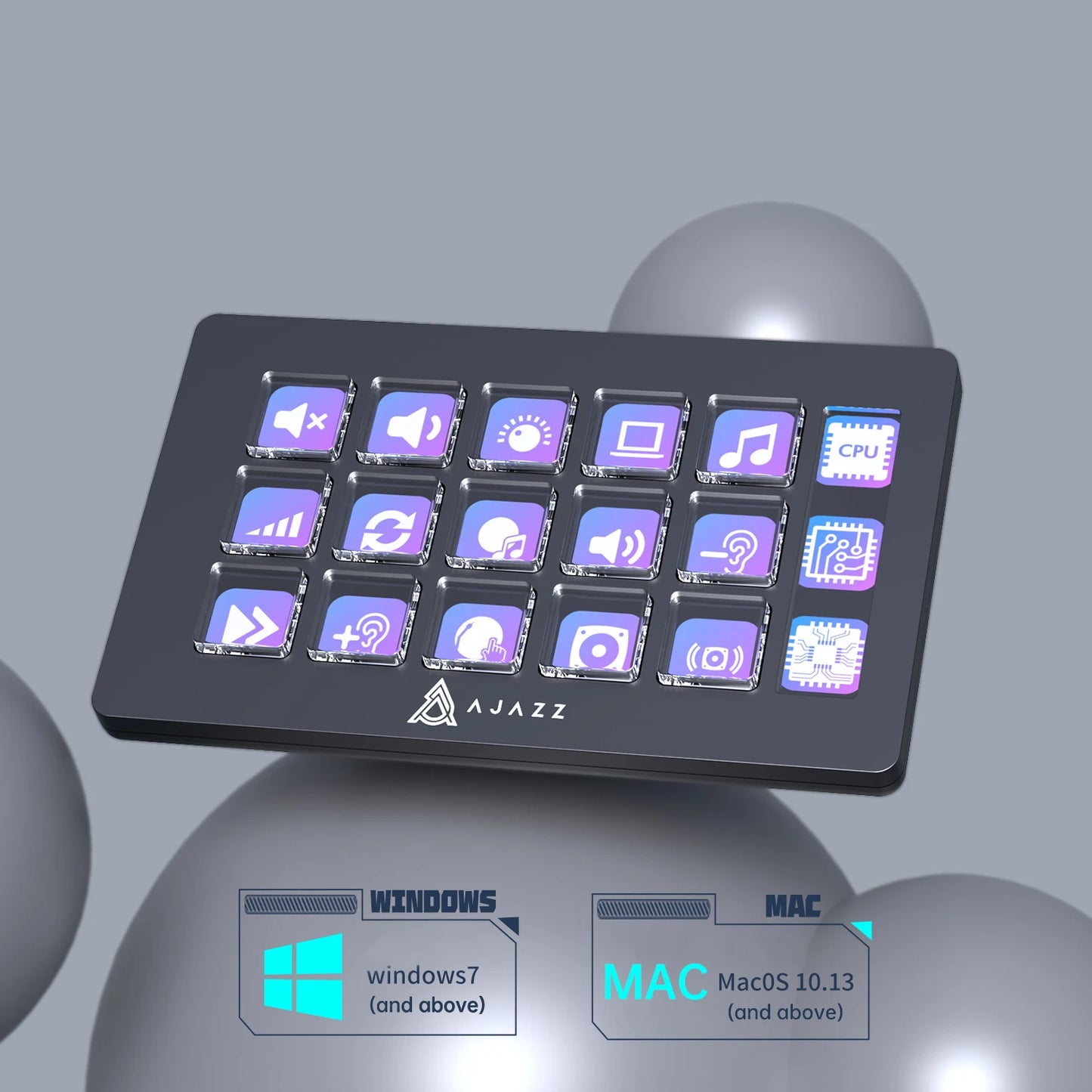 Ajazz AKP153 Streaming Studio Controller With 15 Macro LCD