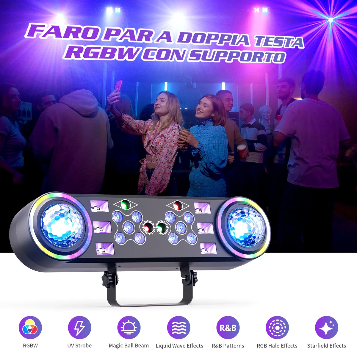 Somspot DJ Disco Beam Effect Light Kit With Remote