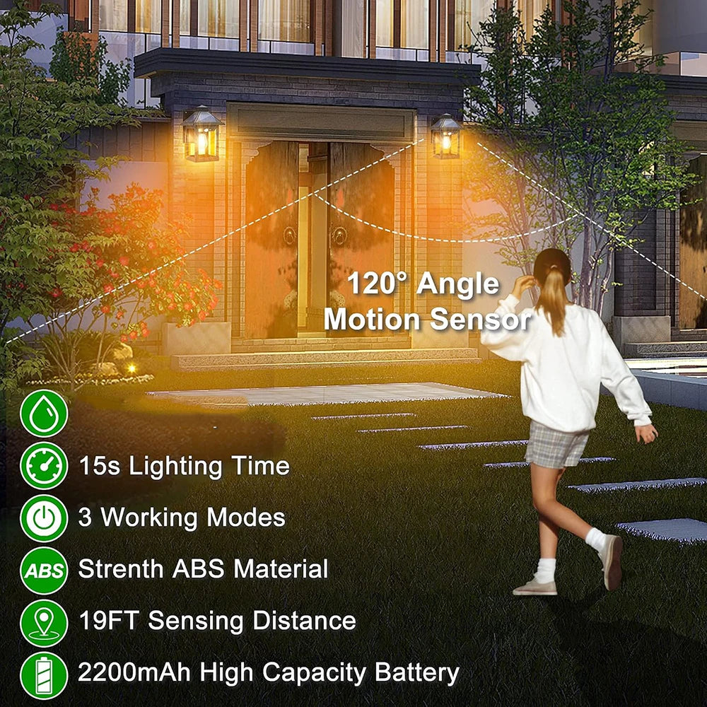 Solar Powered Wall Lanterns With Motion Sensor Dusk To Dawn