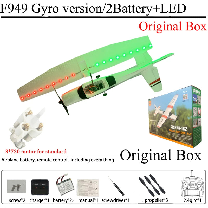 WLtoys F949 RC Airplane 3D6G Gyro