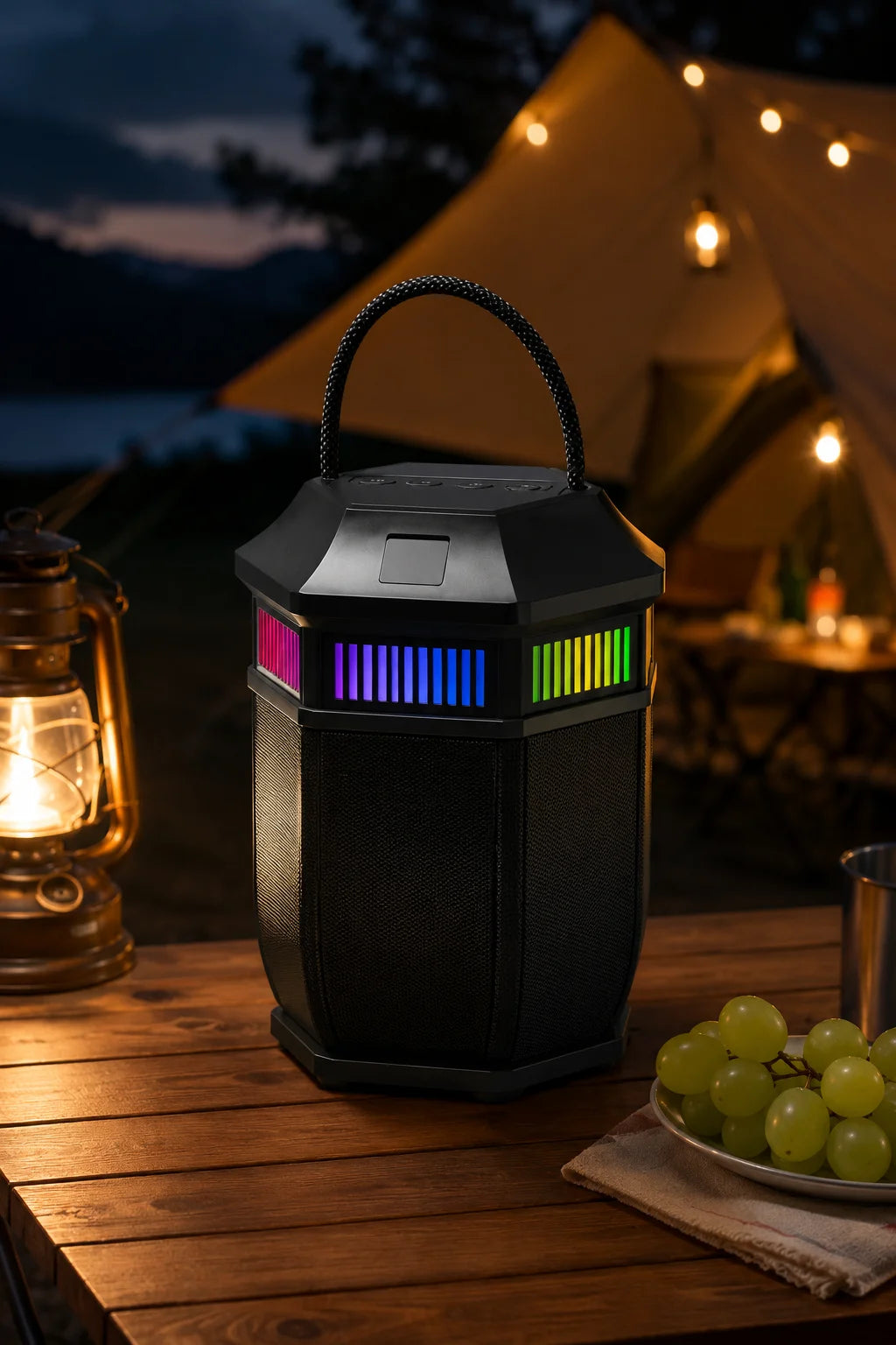 Portable Bluetooth Lantern Speaker 10W RGB Lighting Modes