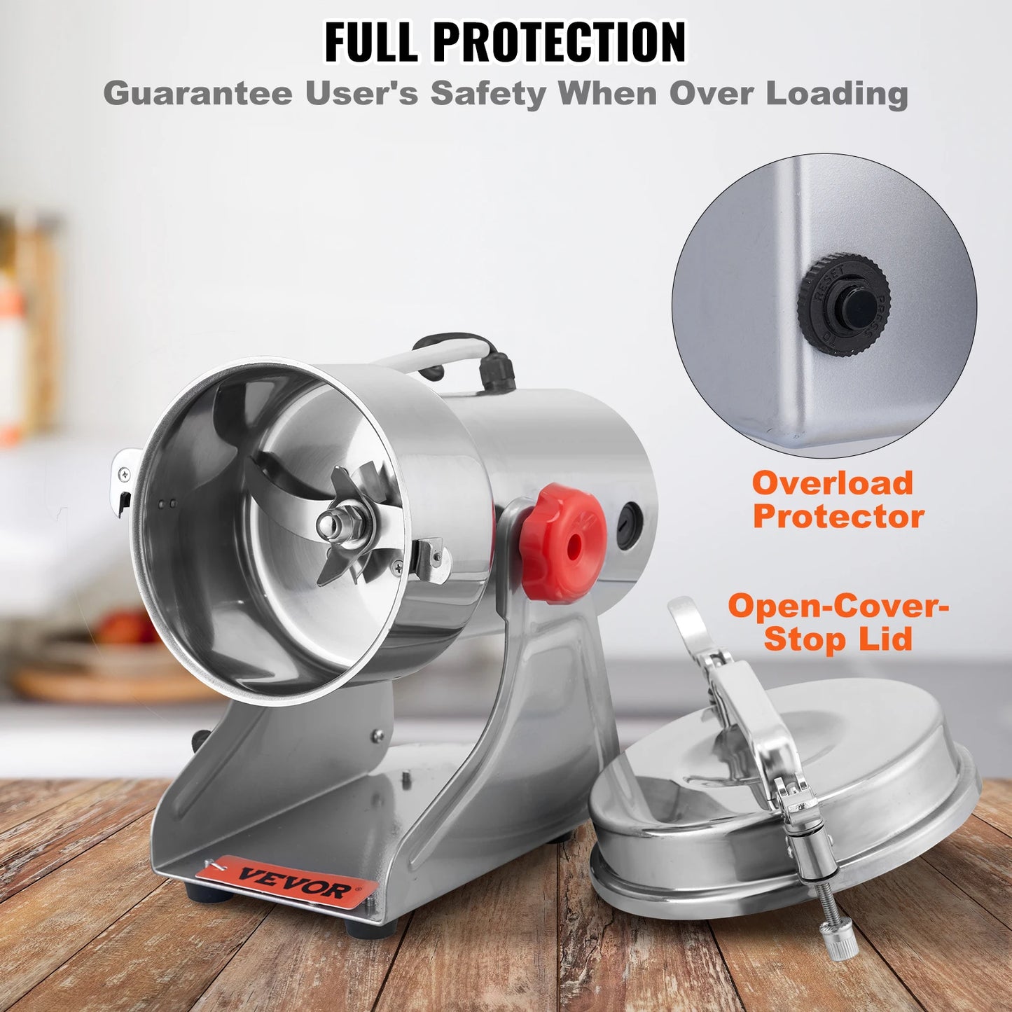 SucceBuy Electric Grain Mill Grinder For Spices And Grains
