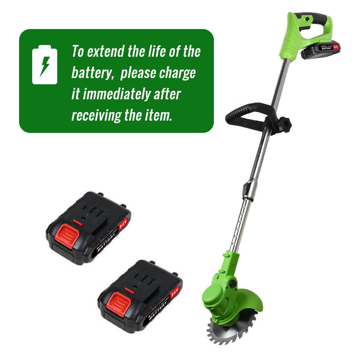 Cordless Brushless Electric String Trimmer and Weed Cutter