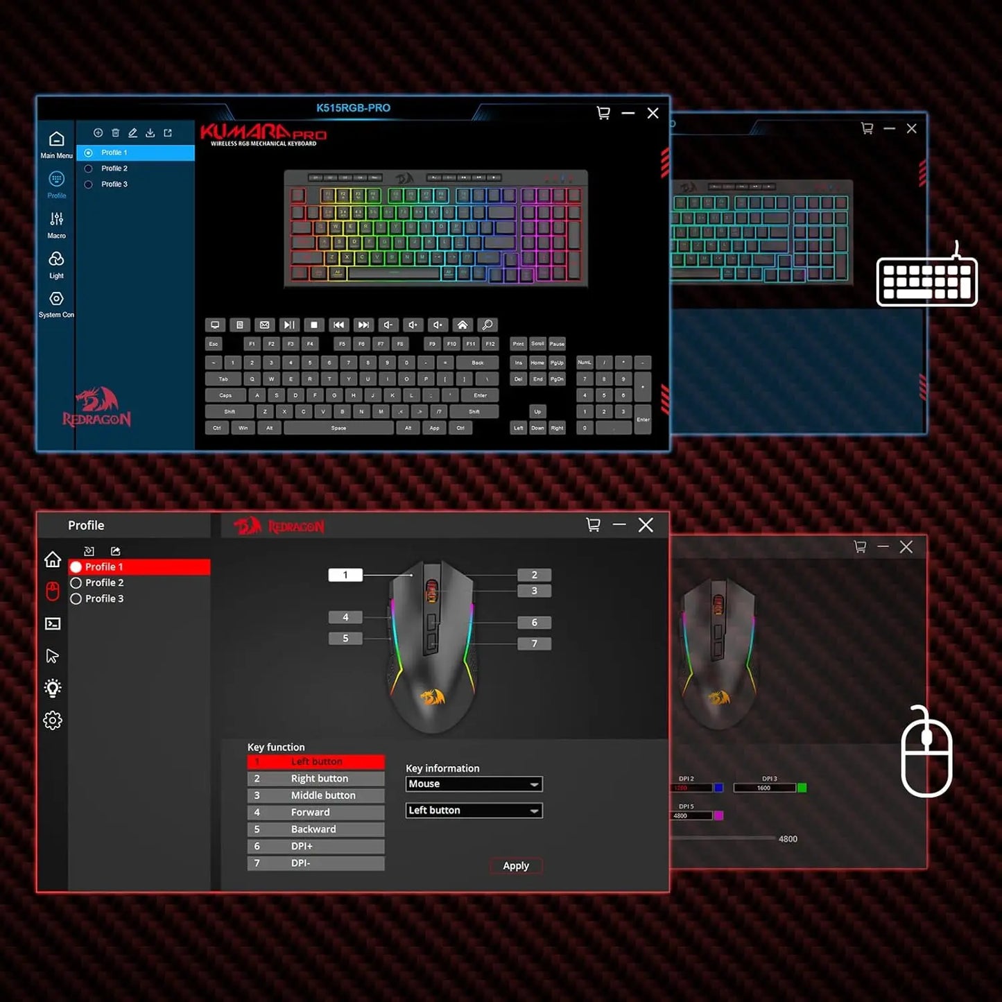 Redragon S142 Wireless Gaming Keyboard And Mouse Combo
