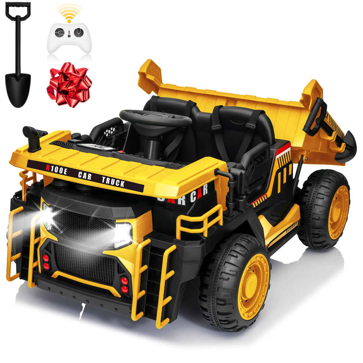 JOYRACER Ride On Dump Truck With Remote Control
