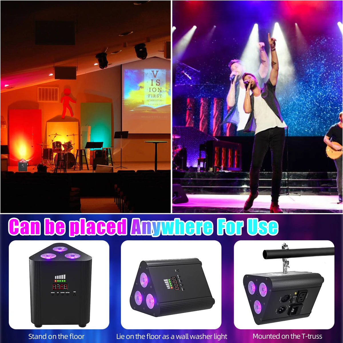 U'King Wireless LED Battery Par Stage Light