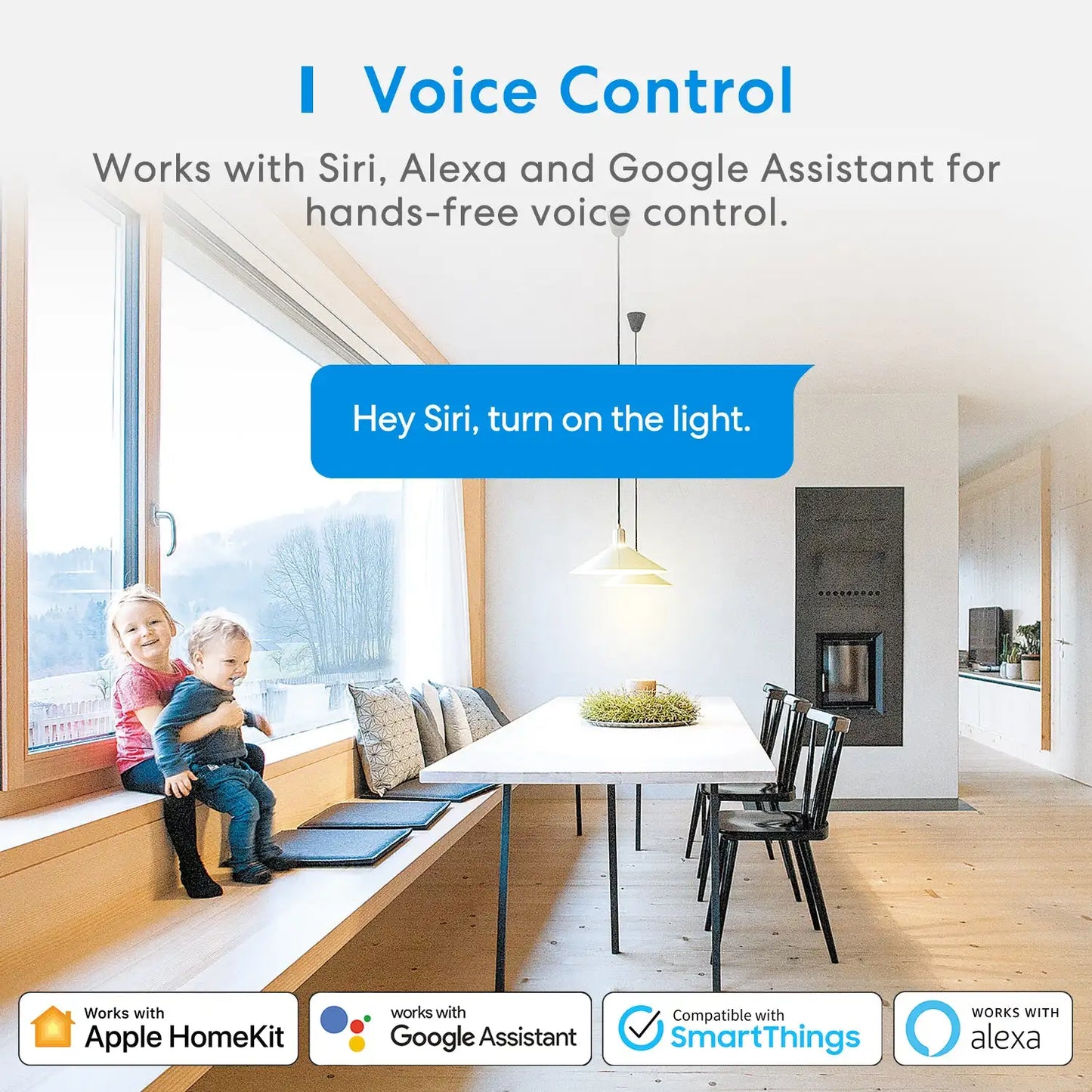 Meross InWall Smart Switch WiFi HomeKit 1 Gang 1 Way