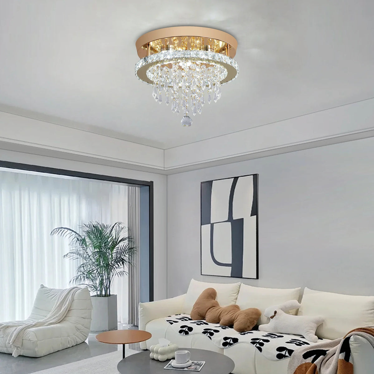 GreeLustr Luxury Crystal LED Ceiling Chandelier