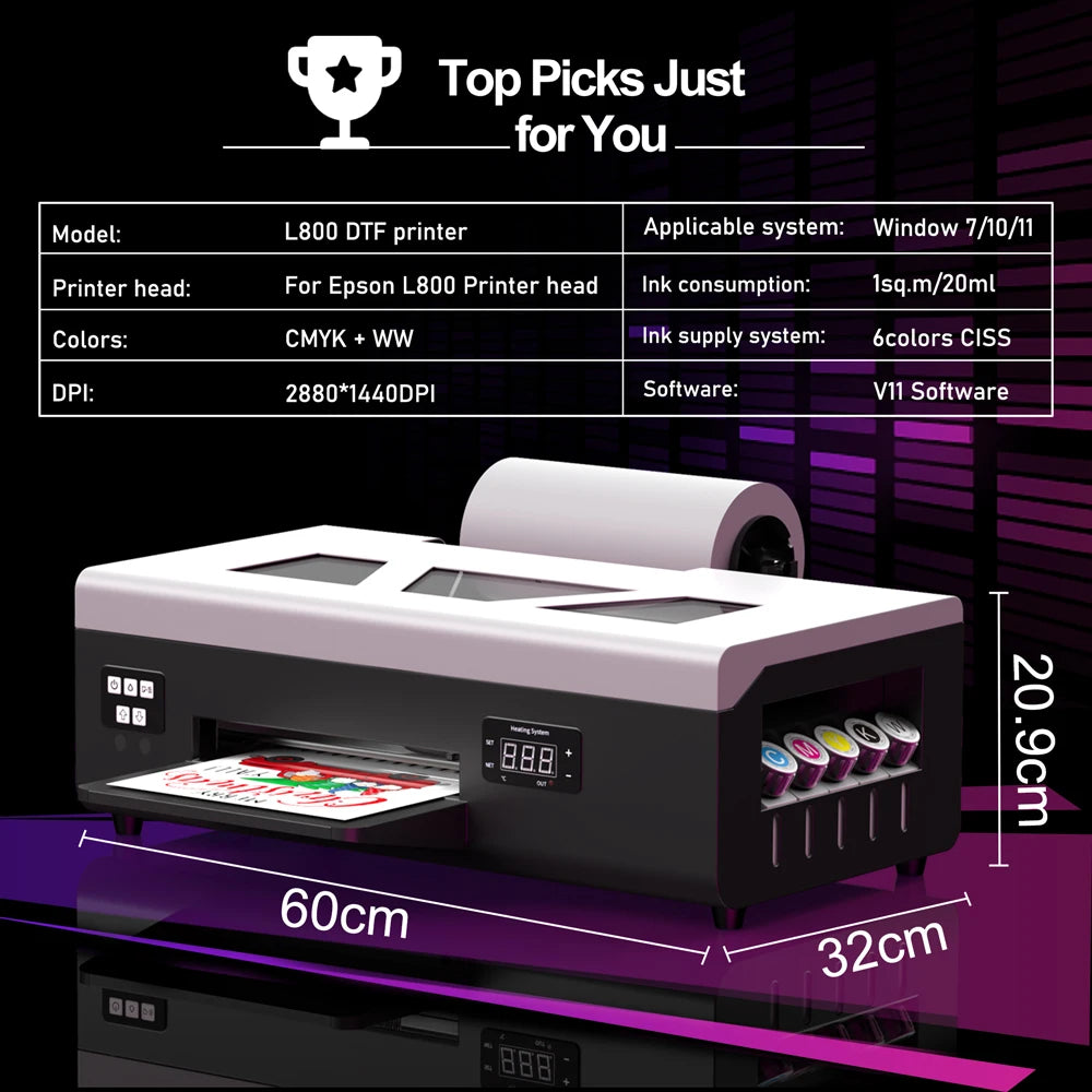 GMXZE Epson L805 Direct To Film DTF Printer