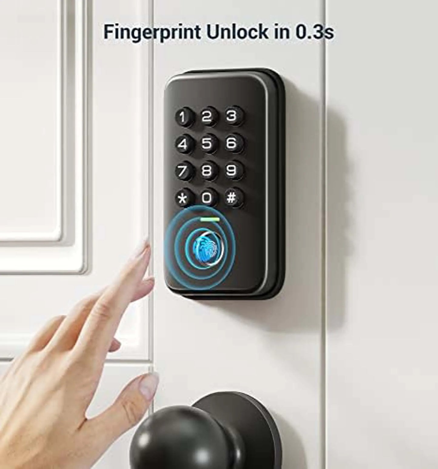 Veise Fingerprint Keypad Door Lock With Keyless Entry