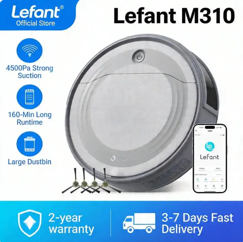Lefant M310 Robot Vacuum Cleaner With Smart Control