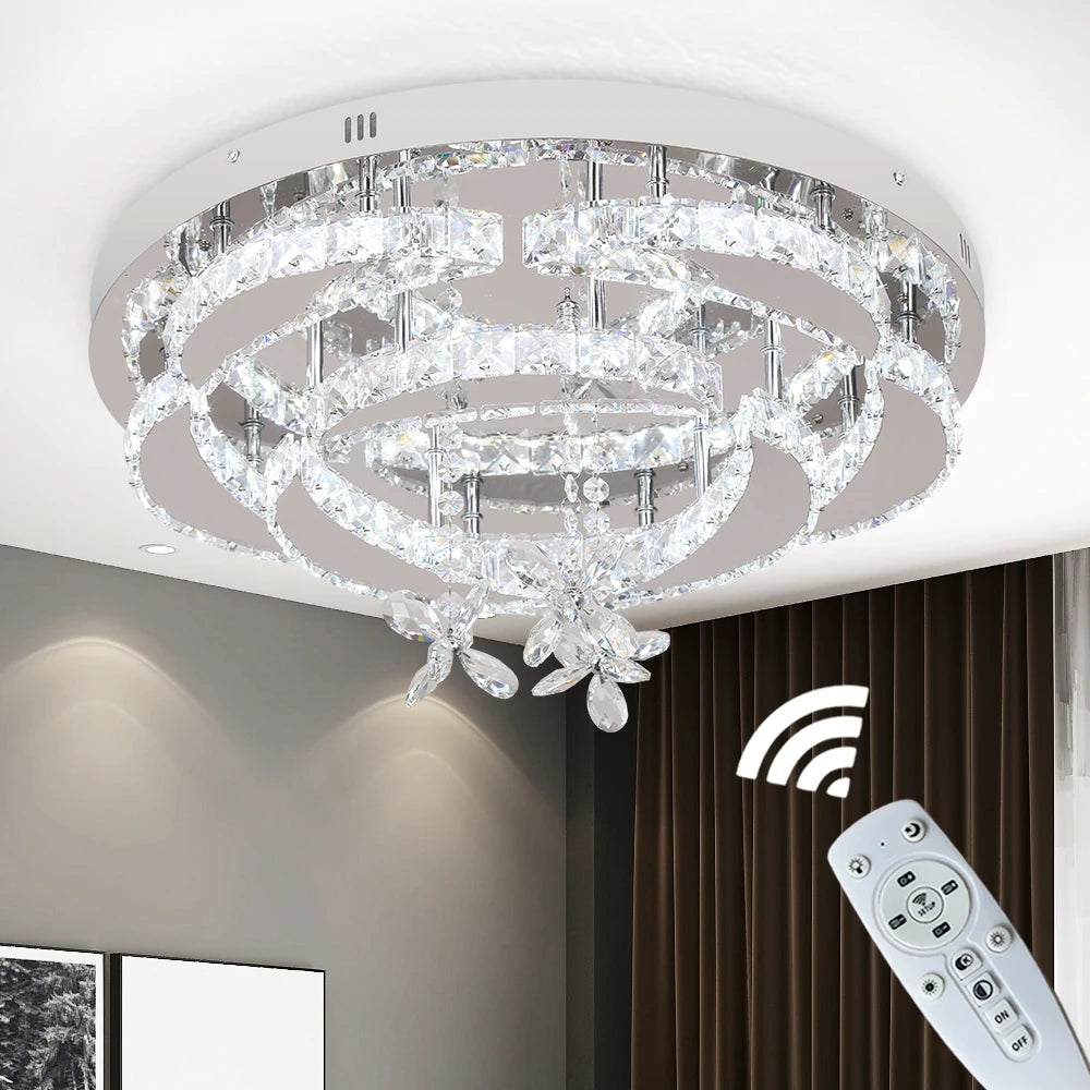 Vetrulus Modern K9 Crystal LED Ceiling Chandelier
