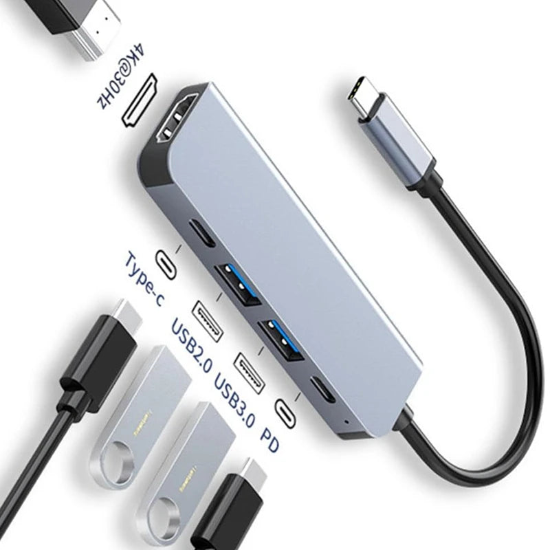 USB C Hub 4K HDMI USB 3 0 PD Dock