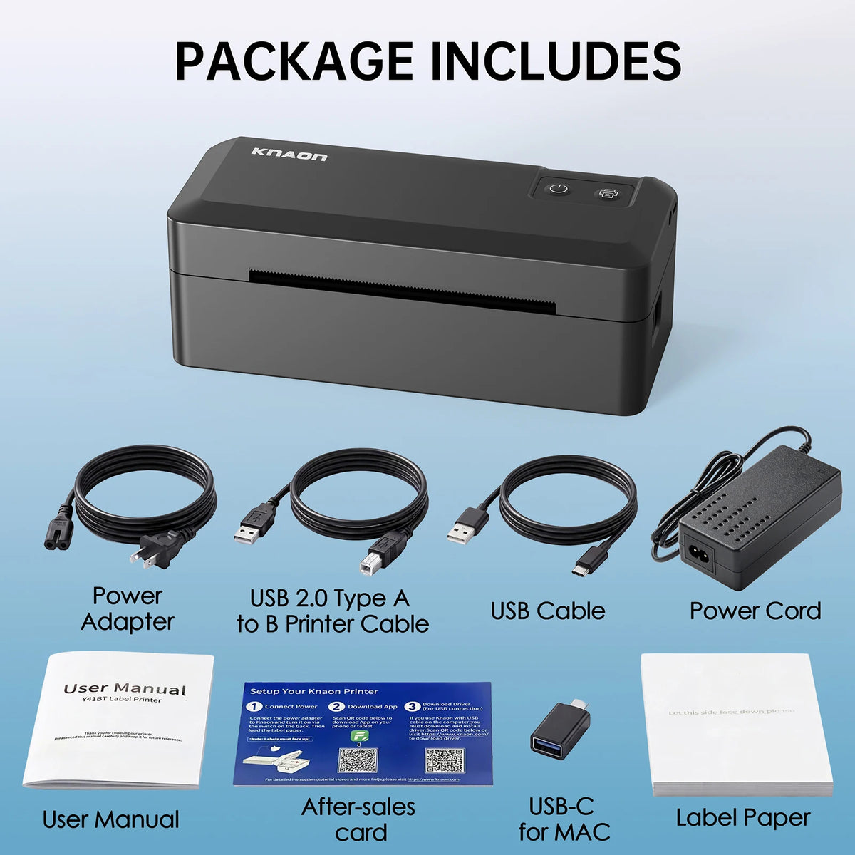 Knaon Bluetooth Thermal Shipping Label Printer