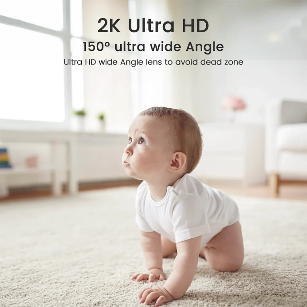 XIAOVV 3MP 2K WiFi Indoor Mini IP Camera Home Security