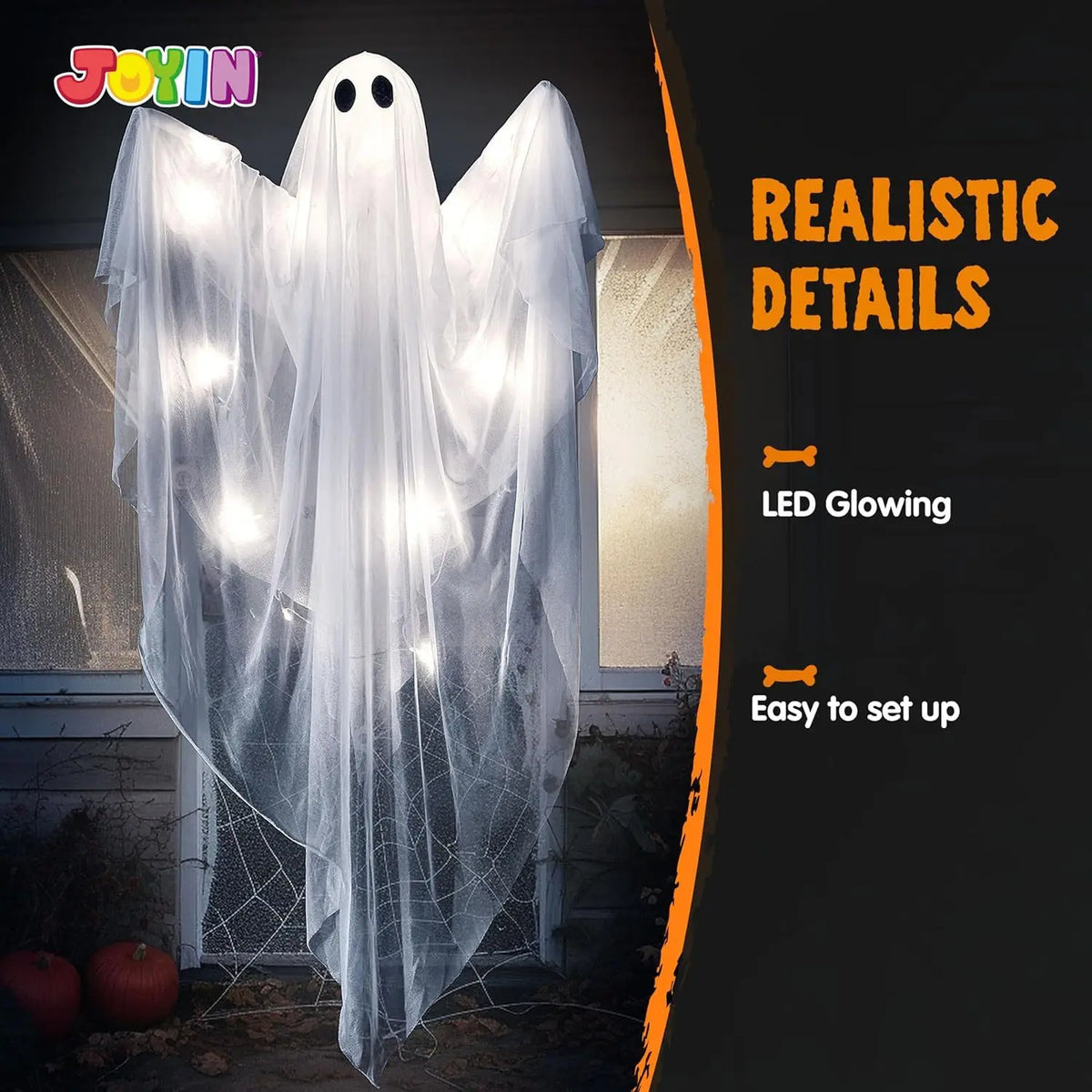 Light Up Halloween Hanging Ghost Decoration