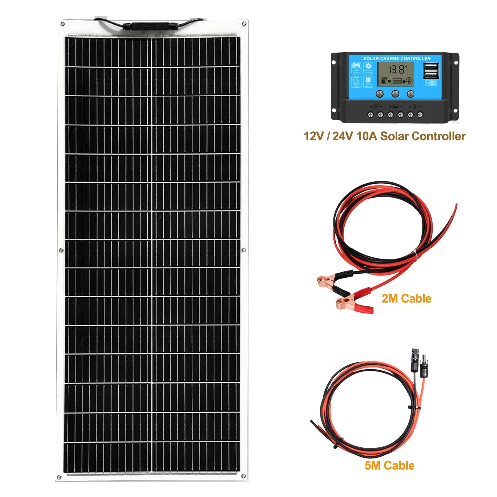 Xinpuguang Flexible Solar Panel Kit 12V Yacht RV