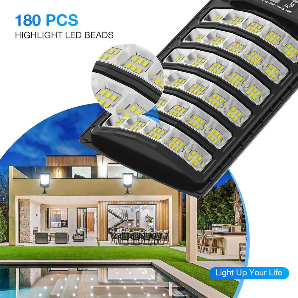 Solar Street Light Outdoor Dusk To Dawn 5000mAh