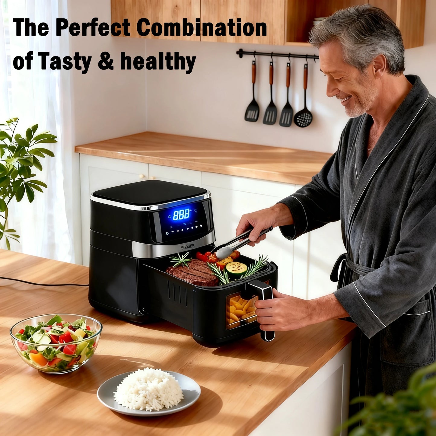Air Fryer With Temperature Control 8 Presets