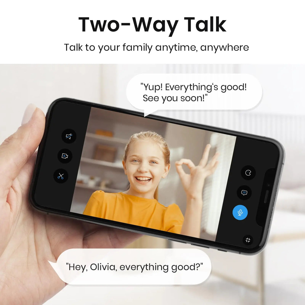 AOSU 3MP Indoor Wireless Baby Monitor Security Camera