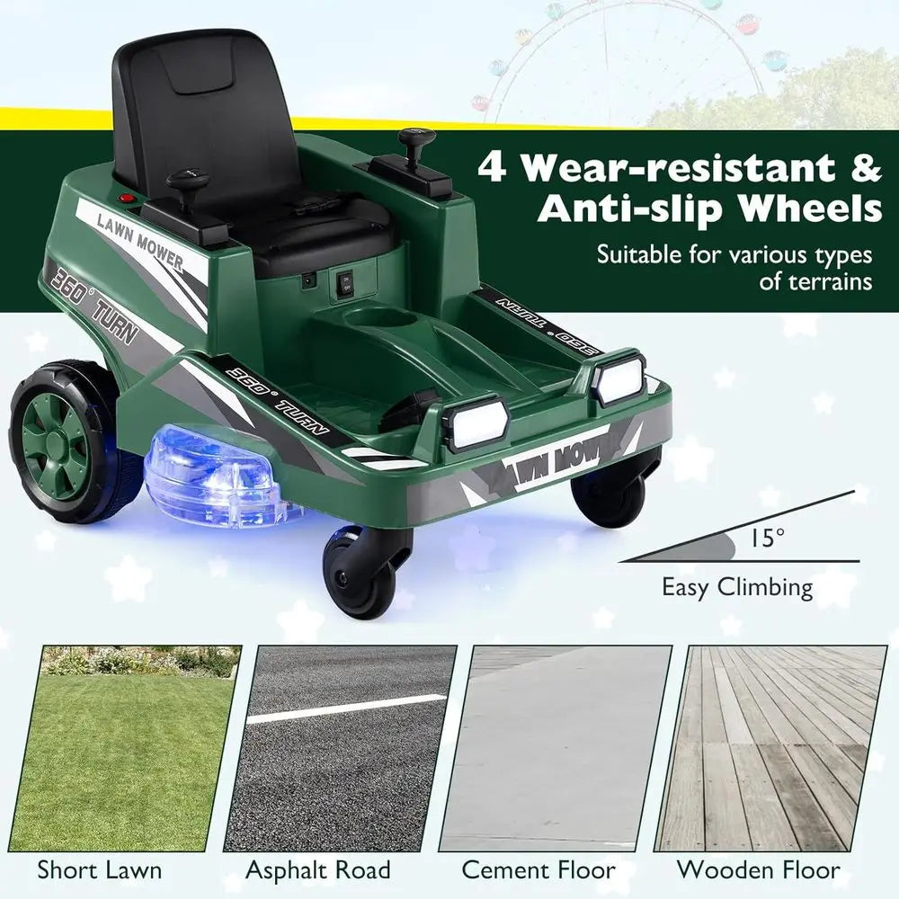 Realistic Kids Toy Lawn Mower With LED Lights