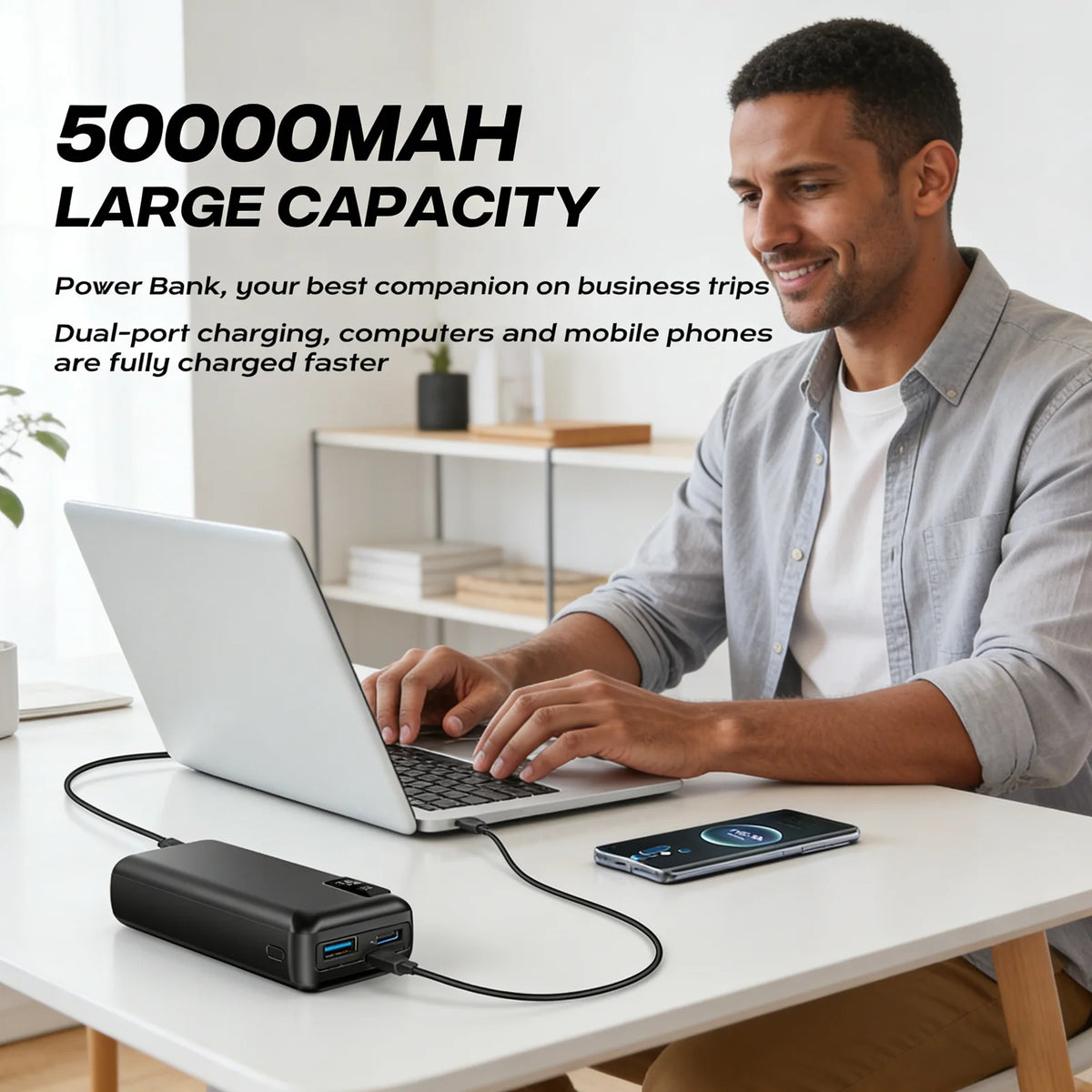 Hganus Fast Charge Digital Display Power Bank