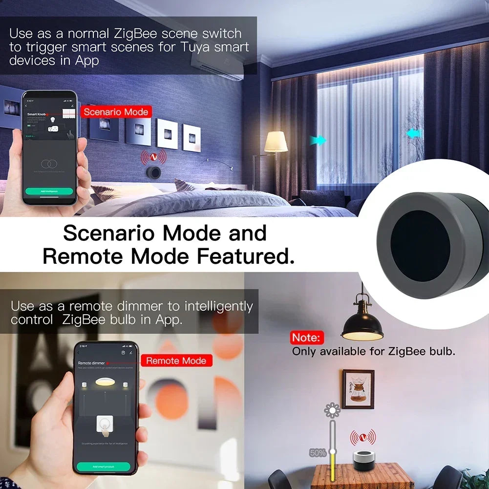 MOES ZigBee Smart Knob Switch Wireless Scene Controller