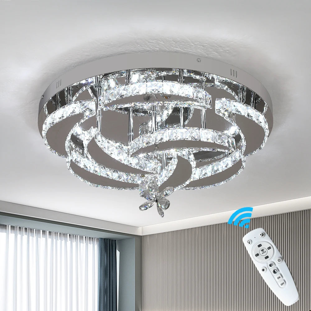 Vetrulus Modern K9 Crystal LED Ceiling Chandelier