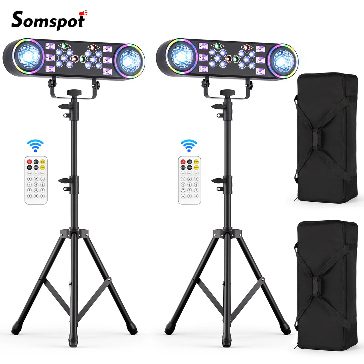 Somspot DJ Disco Beam Effect Light Kit With Remote