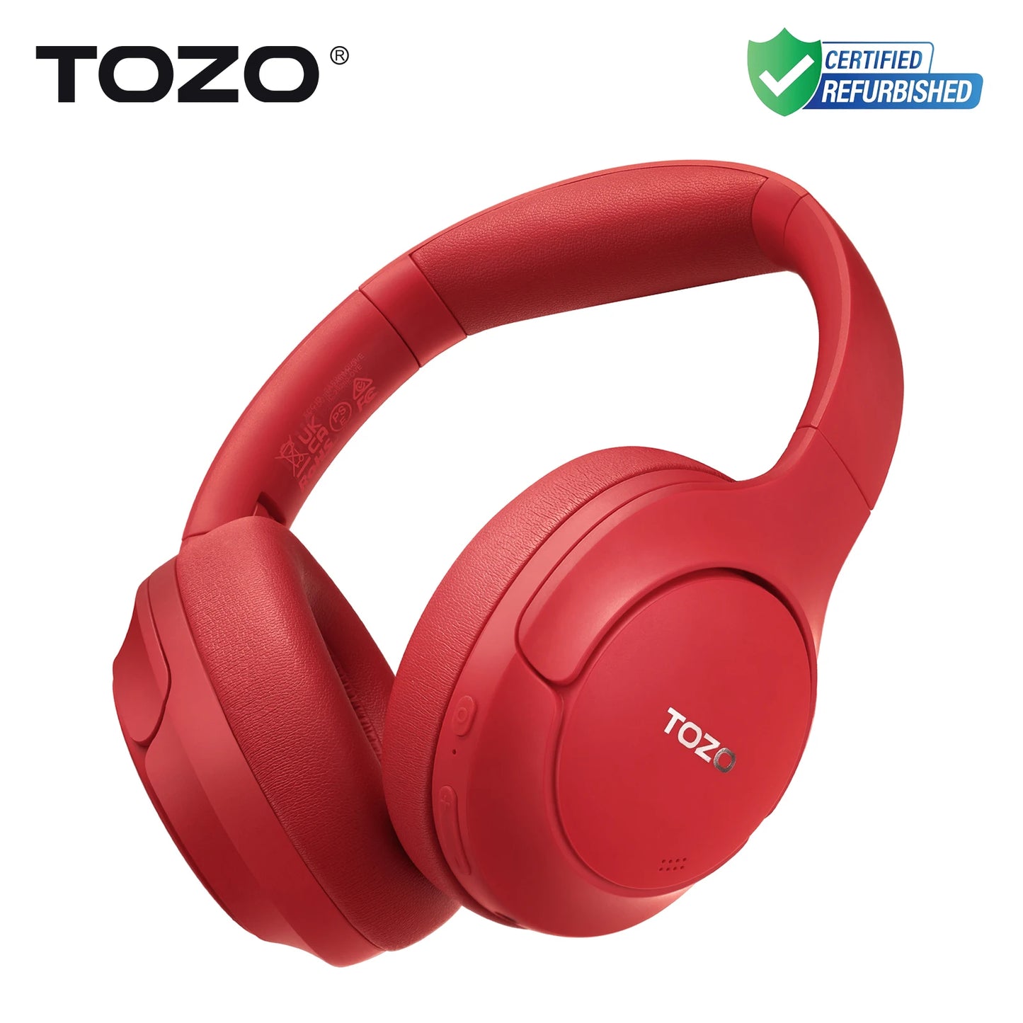 TOZO Hi Res Over Ear Headphones With Mic Hybrid ANC