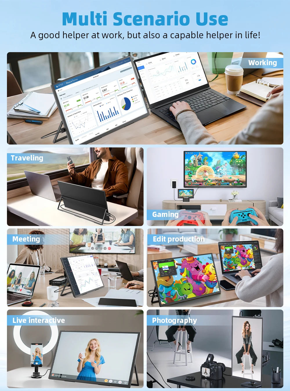 UPERFECT 4K QLED Portable Gaming Monitor