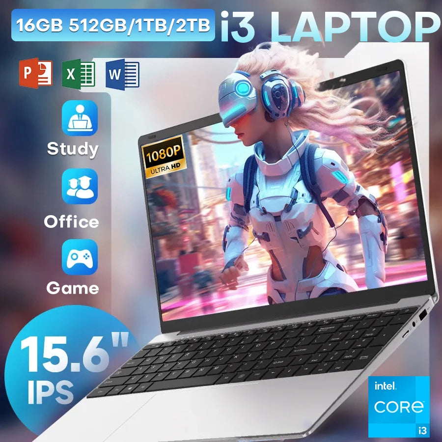 Xia Man Intel Core I3 Laptop 16GB Ram 1TB SSD