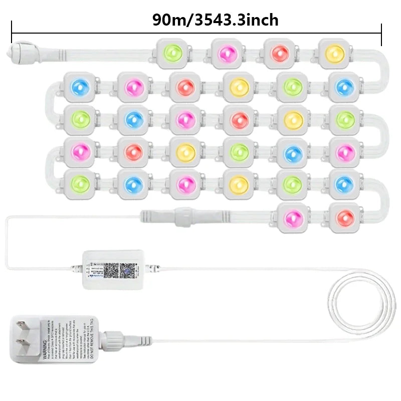 MIMIRGB Smart Outdoor LED String Lights IP67 Alexa