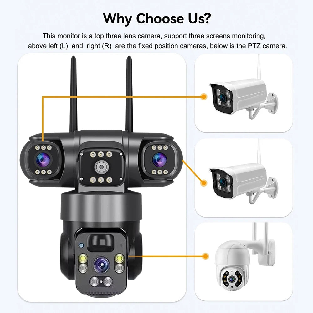 Na Solar WiFi Camera 9MP Full HD Security Night Vision