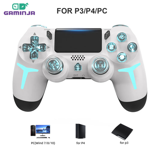 GAMINJA Wireless Game Controller For PS4 PS3 PC