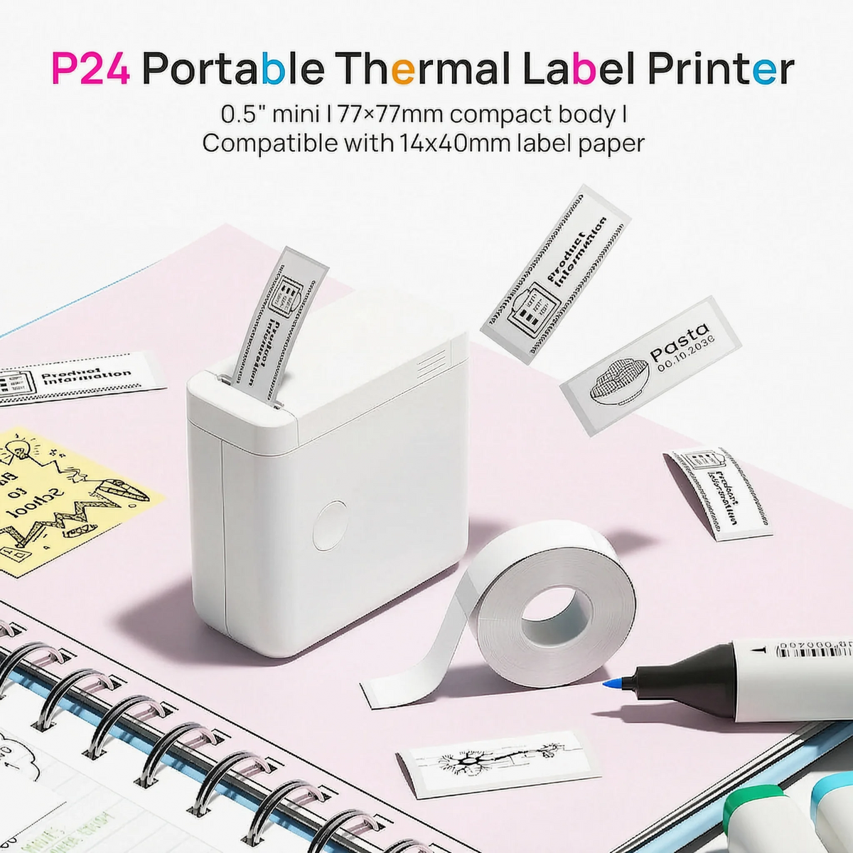 SWIFINT Portable Wireless Thermal Label Printer