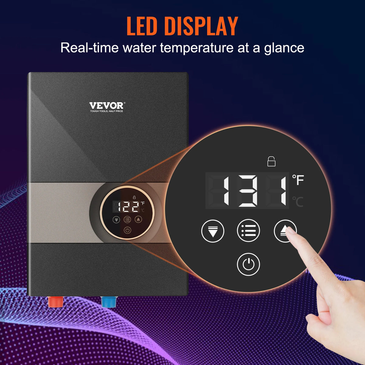 SucceBuy Instant Water Heater Digital Control