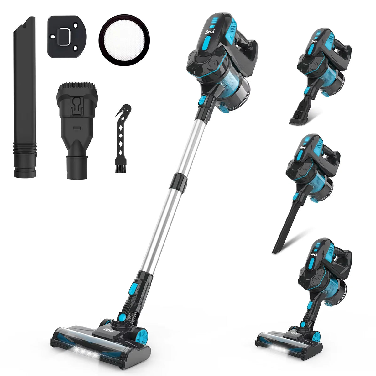 Inse V770 Cordless Handheld Vacuum With Led Light