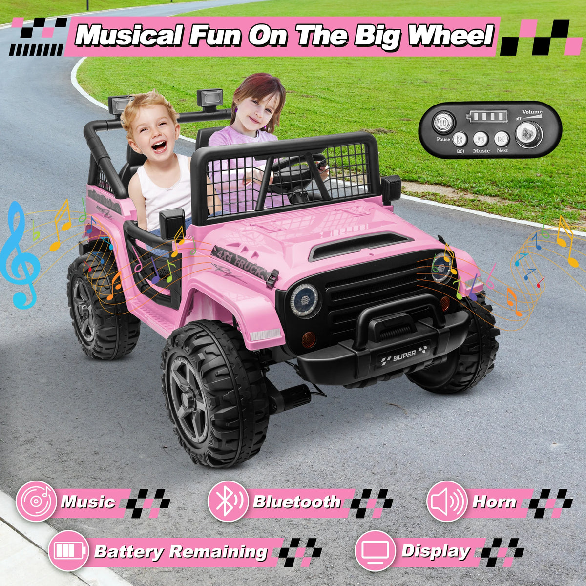 Joyracer 4WD Two Seater Electric Ride On Truck