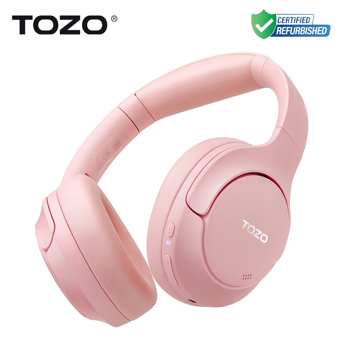 TOZO Hi Res Over Ear Headphones With Mic Hybrid ANC