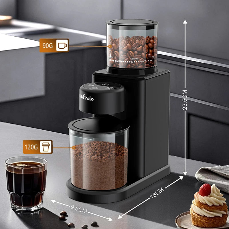 KIRAINAFLY Conical Burr Coffee Grinder 25 Settings Espresso