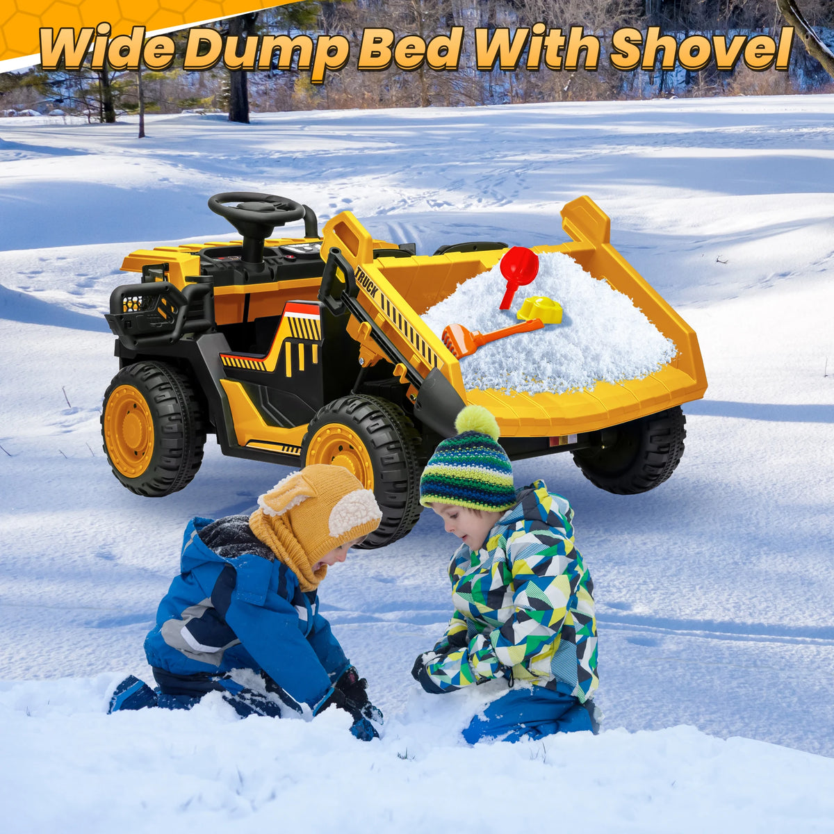 JOYRACER Ride On Dump Truck With Remote Control