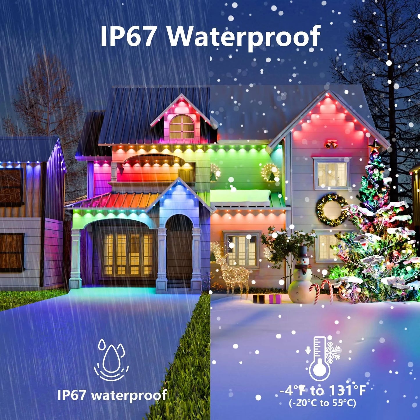 MIMIRGB Outdoor Eaves Light Smart RGBIC LED Strip