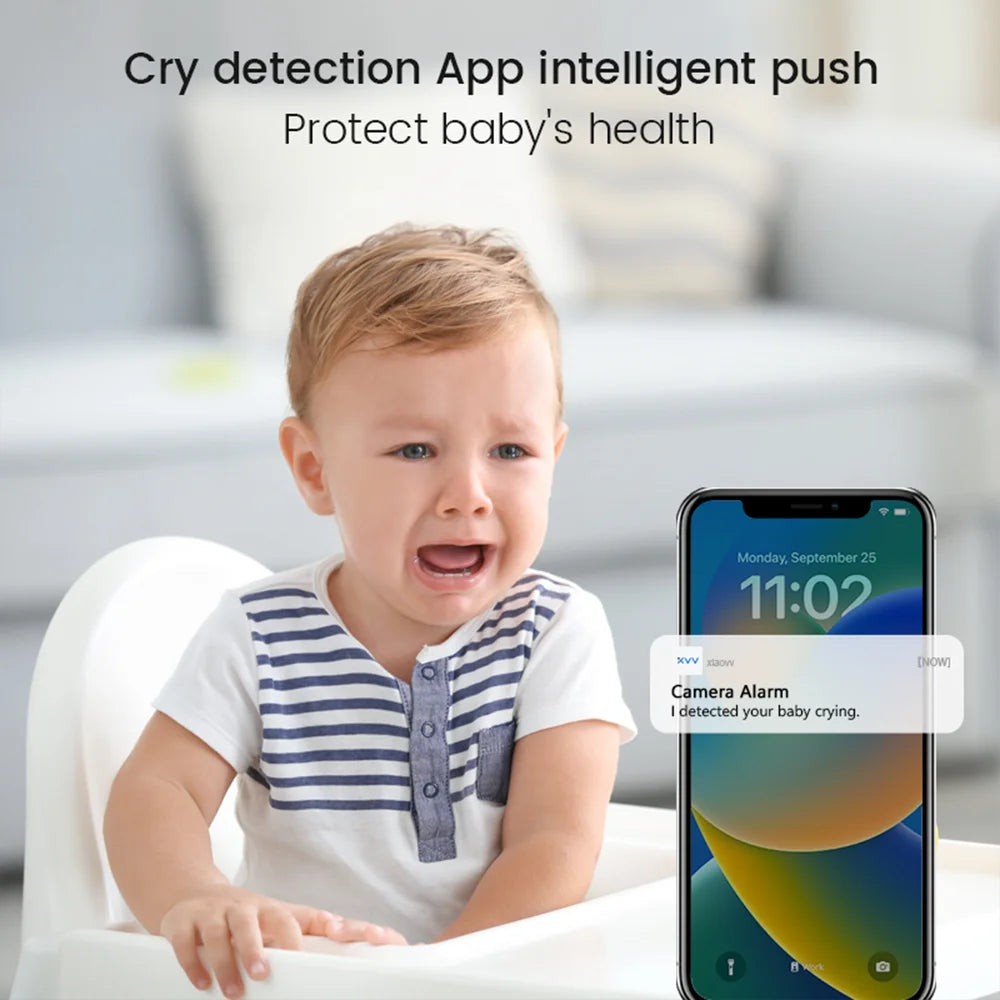 XIAOVV 3MP 2K WiFi Indoor Mini IP Camera Home Security